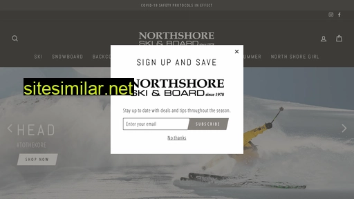 shop.northshoreskiandboard.com alternative sites