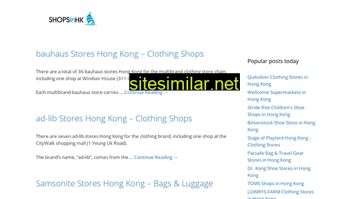 shopsinhk.com alternative sites