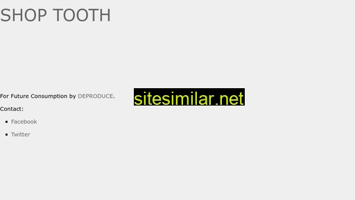 shoptooth.com alternative sites