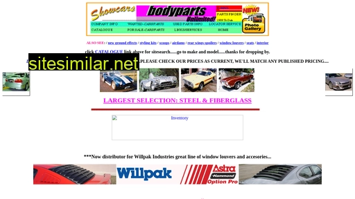 showcars-bodyparts.com alternative sites