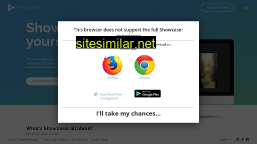 Showcaser similar sites