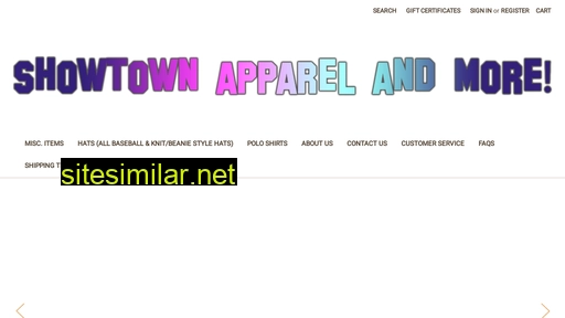 showtownapparel.com alternative sites