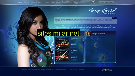 shreyaghoshal.com alternative sites