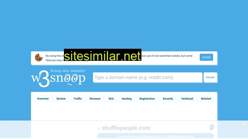 shufflepeople.com.w3snoop.com alternative sites