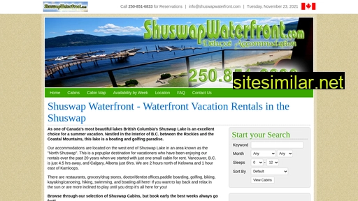 Shuswapwaterfront similar sites