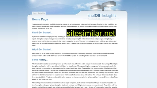 shutoffthelights.com alternative sites