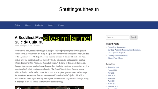 shuttingoutthesun.com alternative sites