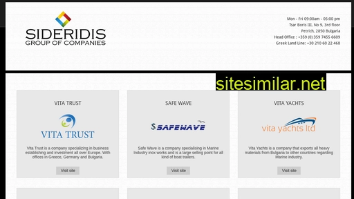 sideridisgroup.com alternative sites