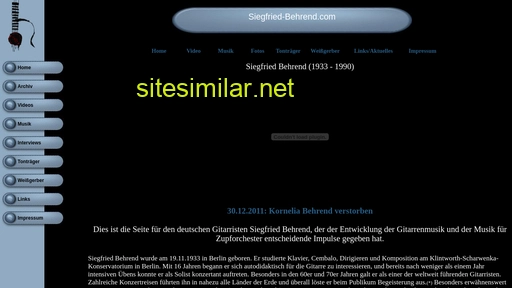 siegfried-behrend.com alternative sites