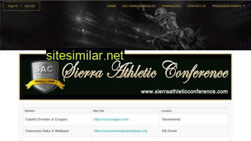sierraathleticconference.com alternative sites
