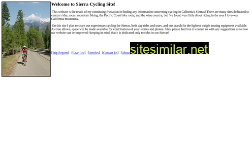 Sierracyclingsite similar sites