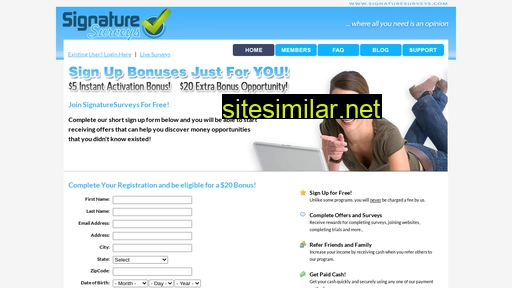 signaturesurveys.com alternative sites