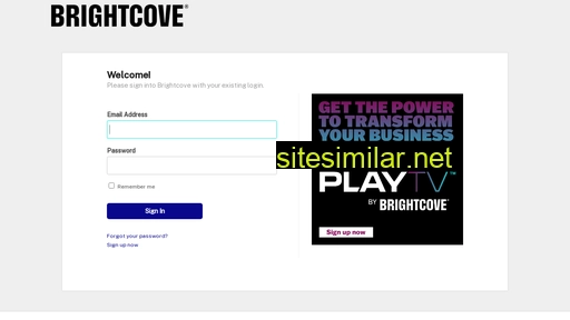 signin.brightcove.com alternative sites