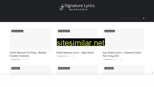signaturelyrics.com alternative sites