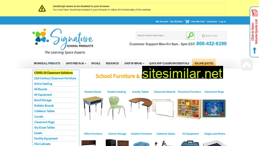 signatureschoolproducts.com alternative sites