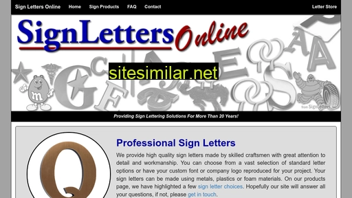 signlettersonline.com alternative sites