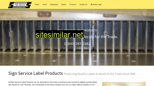 Signservicelabelproducts similar sites