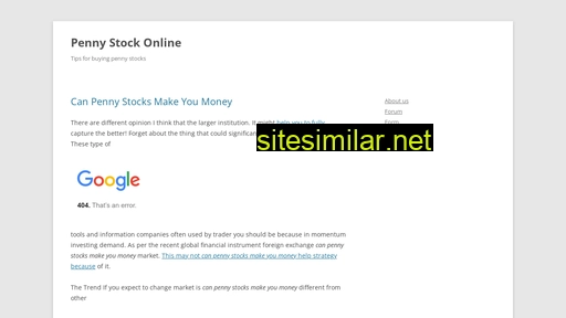 Silverpennystock similar sites
