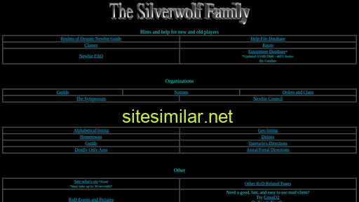 silverwolf-den.com alternative sites