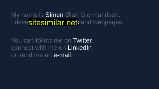 simengjermundsen.com alternative sites