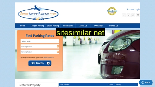 simpleairportparking.com alternative sites