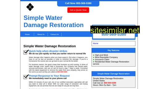 simplewaterdamagerestoration.com alternative sites