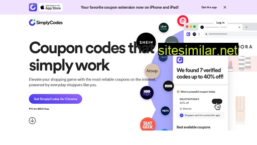 simplycodes.com alternative sites