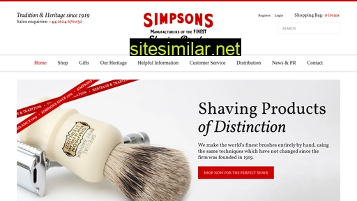simpsonshavingbrushes.com alternative sites
