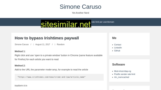 simonecaruso.com alternative sites