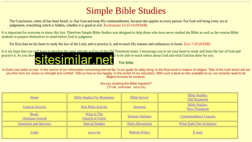 Simplebiblestudies similar sites