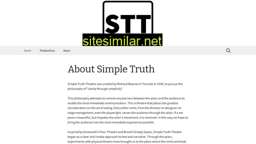 simpletruththeatre.com alternative sites