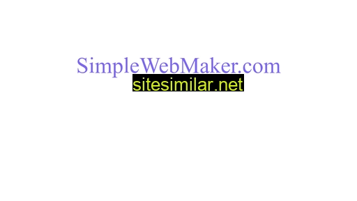 simplewebmaker.com alternative sites