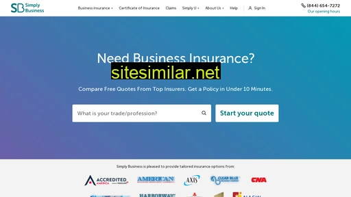 simplybusiness.com alternative sites