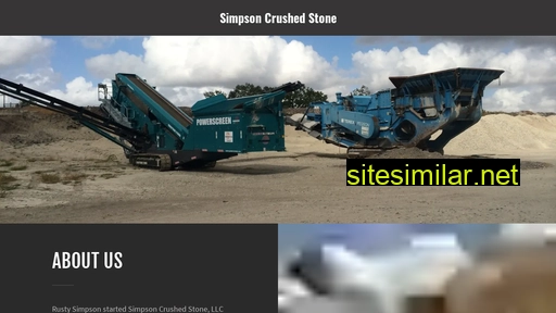 simpsoncrushedstone.com alternative sites