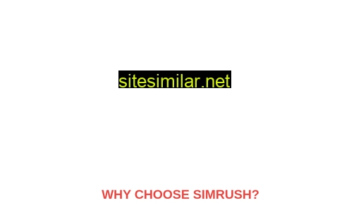 Simrush similar sites