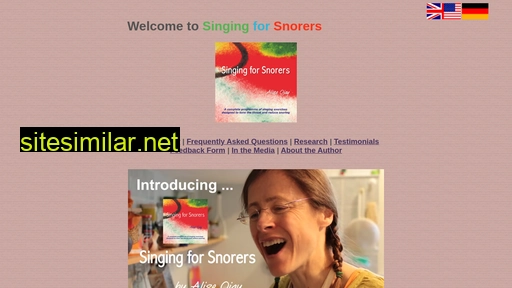 singingforsnorers.com alternative sites