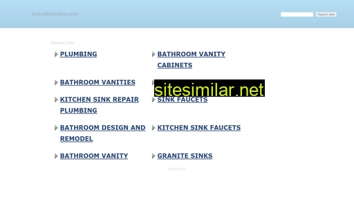 sink-eliminator.com alternative sites
