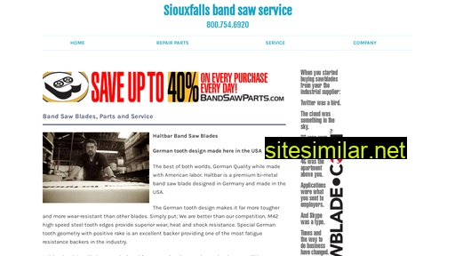 Siouxfallsbandsawservice similar sites