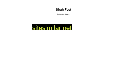 sirahfest.com alternative sites