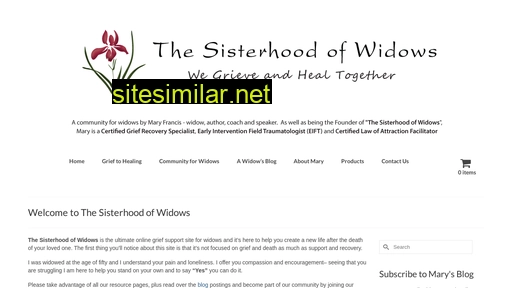 Sisterhoodofwidows similar sites
