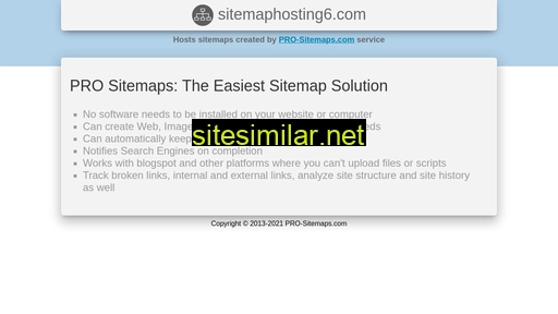 Sitemaphosting6 similar sites