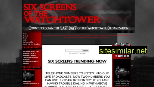 Sixscreensofthewatchtower similar sites