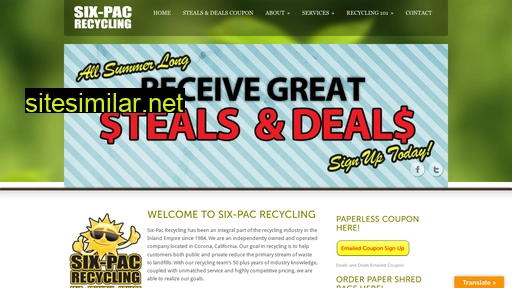 six-pacrecyclinginc.com alternative sites