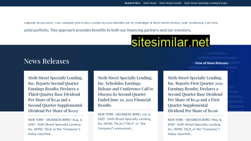 sixthstreetspecialtylending.com alternative sites