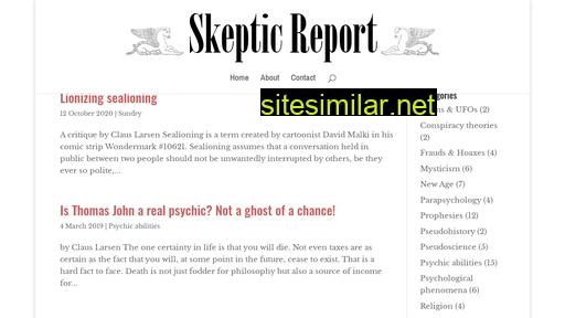 skepticreport.com alternative sites