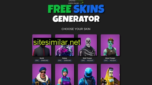 skinsgenerator.com alternative sites