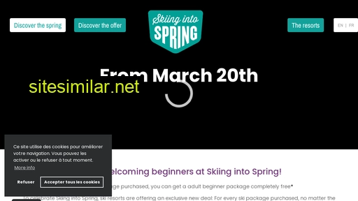 skiingintospring.com alternative sites