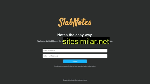 Slabnotes similar sites