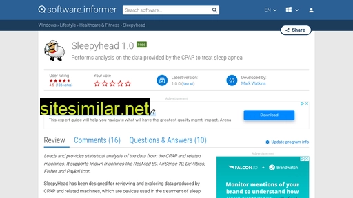 sleepyhead.software.informer.com alternative sites
