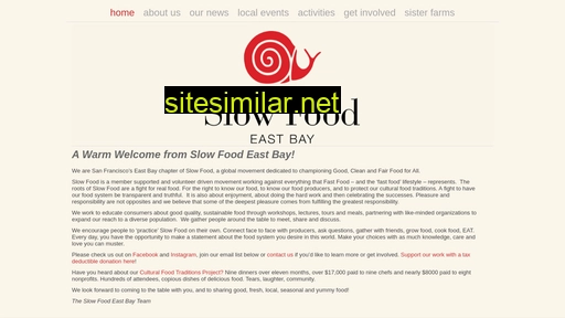 Slowfoodeastbay similar sites